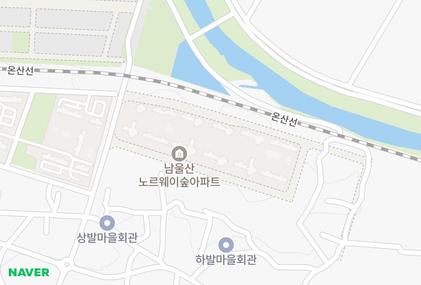 울산광역시 울주군 남울산노르웨이숲 위치·실거래 시세 지도