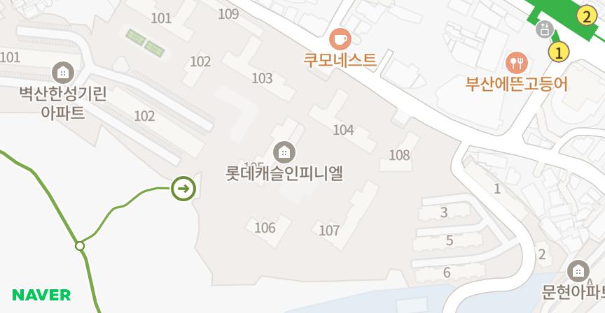 롯데캐슬 인피니엘 위치 지도