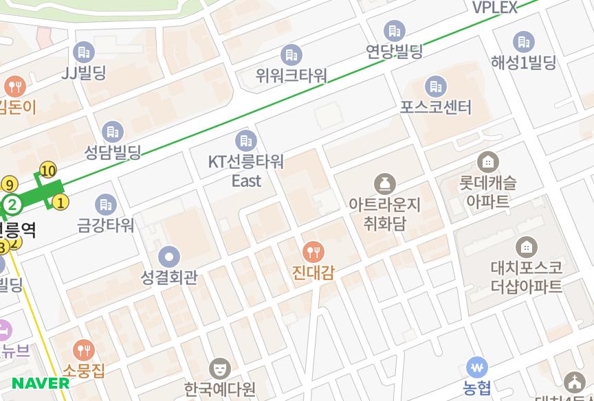 서울특별시 강남구 대치동 대치동대우아이빌멤버스 위치·실거래 시세 지도