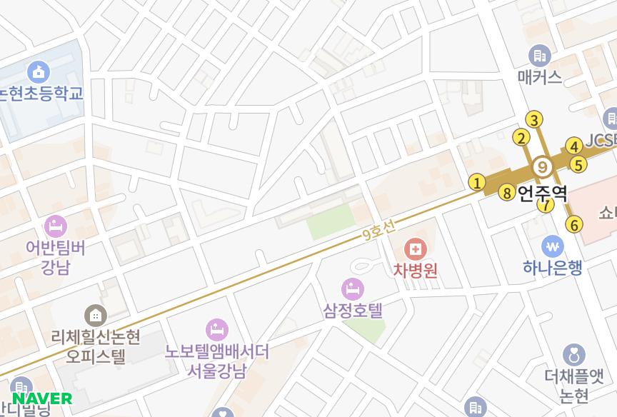 서울특별시 강남구 논현동 논현한화꿈에그린1차 위치·실거래 시세 지도
