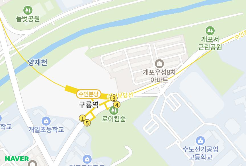 서울특별시 강남구 개포동 대치푸르지오발라드 위치·실거래 시세 지도