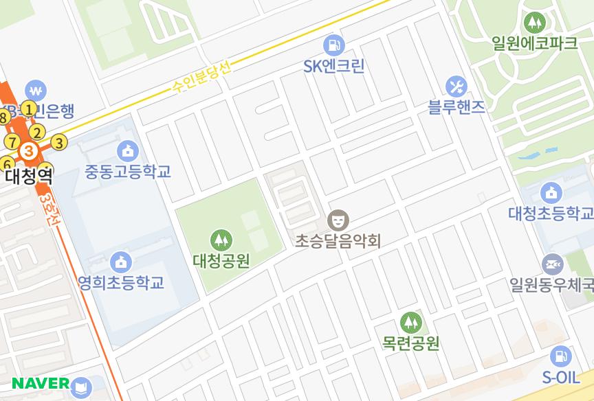 서울특별시 강남구 일원동 삼성사원 위치·실거래 시세 지도