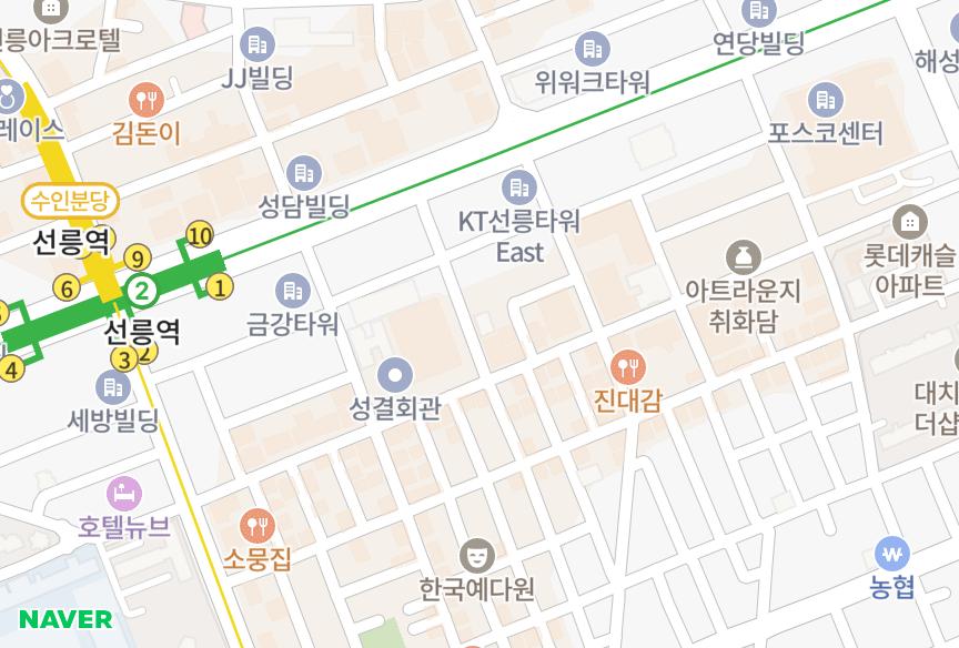 서울특별시 강남구 대치동 대치동우정에쉐르2차 위치·실거래 시세 지도