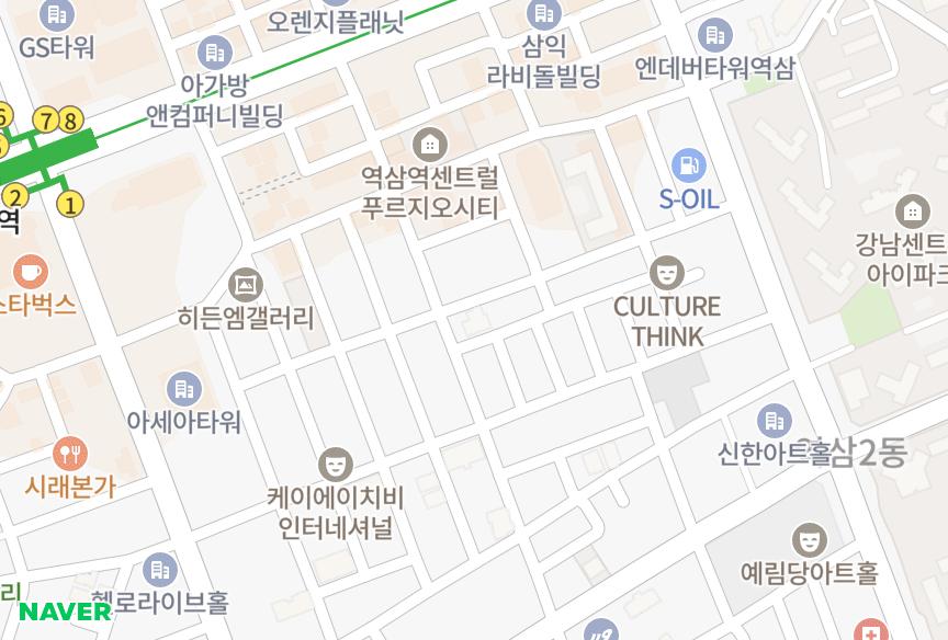 서울특별시 강남구 역삼동 탑팰리스 위치·실거래 시세 지도