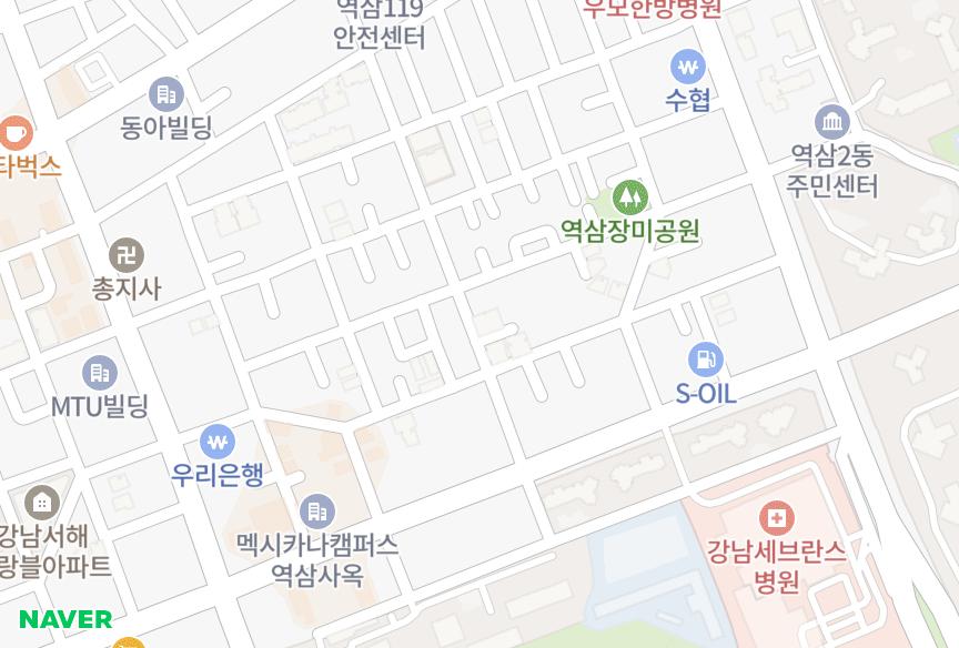 서울특별시 강남구 역삼동 갤러리하우스 위치·실거래 시세 지도