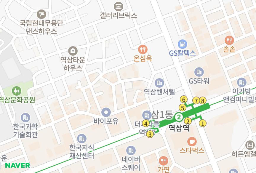 서울특별시 강남구 역삼동 로얄빌리지 위치·실거래 시세 지도