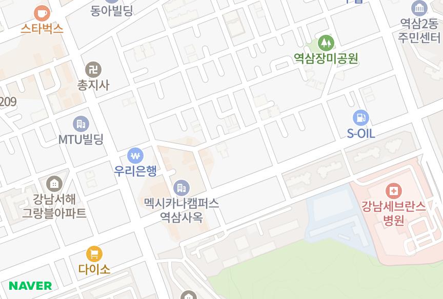 서울특별시 강남구 역삼동 역삼아파트(리츠빌) 위치·실거래 시세 지도