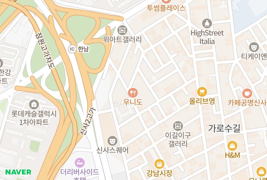 서울특별시 강남구 신사동 신사아이빌 위치·실거래 시세 지도