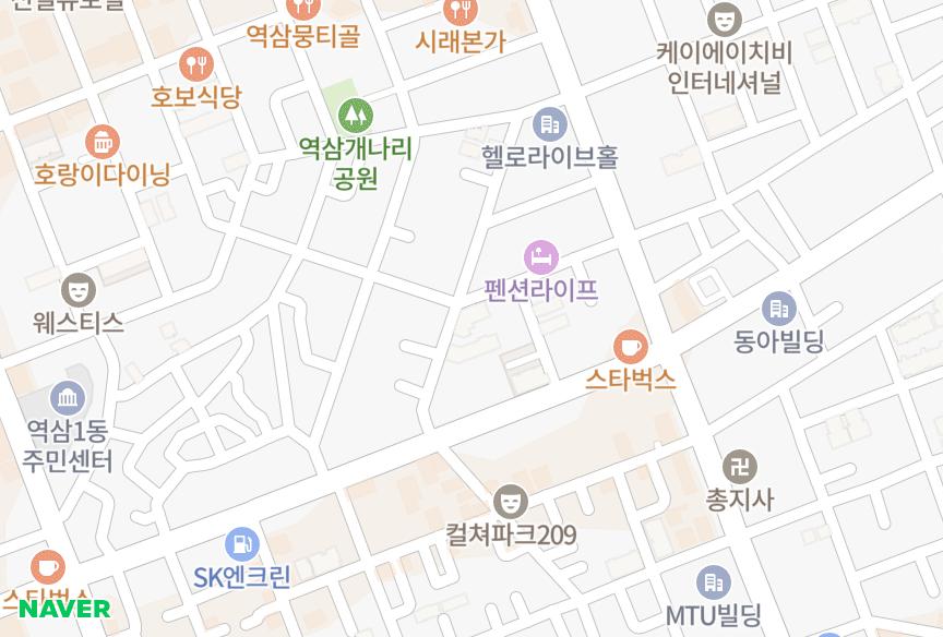 서울특별시 강남구 역삼동 노블스위트 위치·실거래 시세 지도