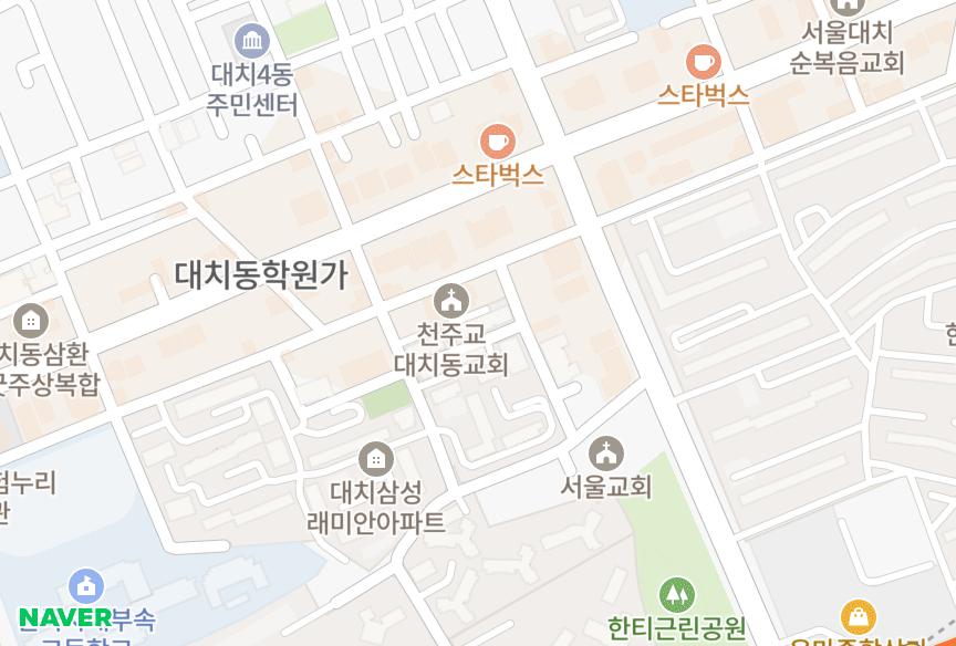 서울특별시 강남구 대치동 대치삼성3차 위치·실거래 시세 지도