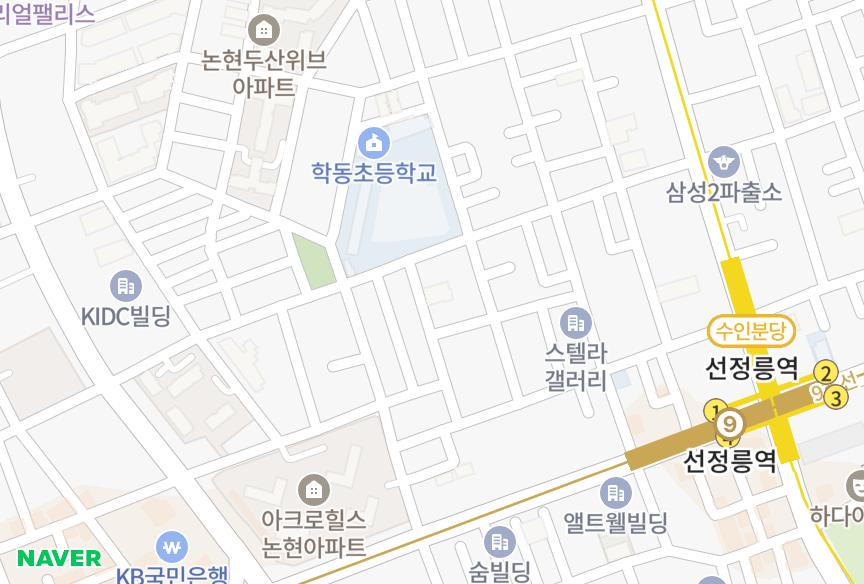 서울특별시 강남구 논현동 테크노빌라트 위치·실거래 시세 지도