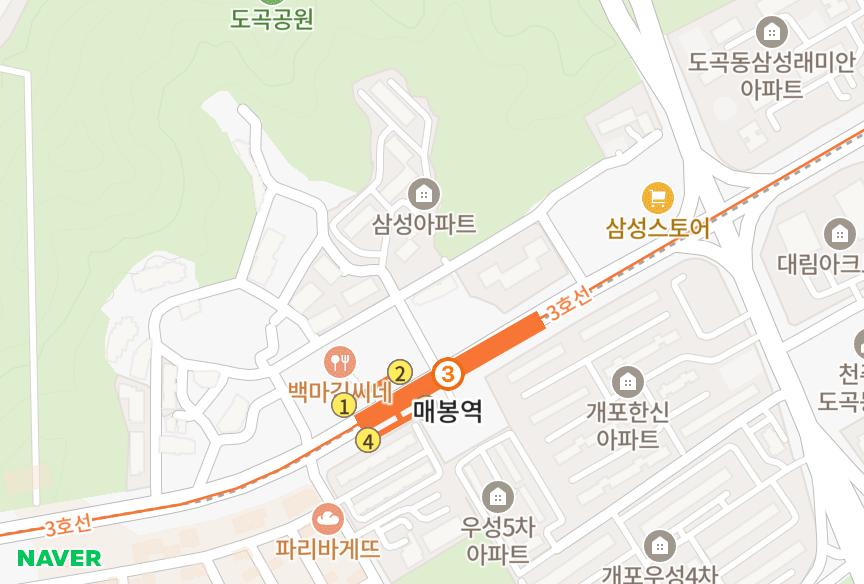 서울특별시 강남구 도곡동 도곡울트라멤버스 위치·실거래 시세 지도