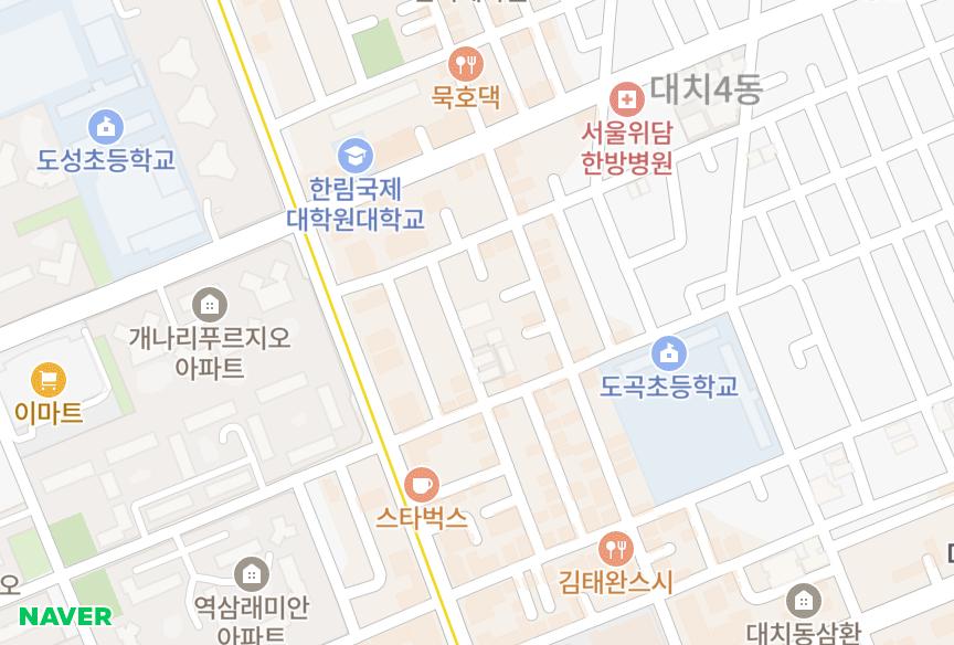 서울특별시 강남구 대치동 동양 위치·실거래 시세 지도