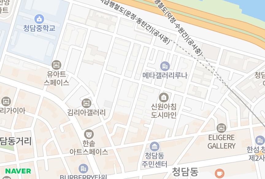 서울특별시 강남구 청담동 대우리츠카운티 위치·실거래 시세 지도