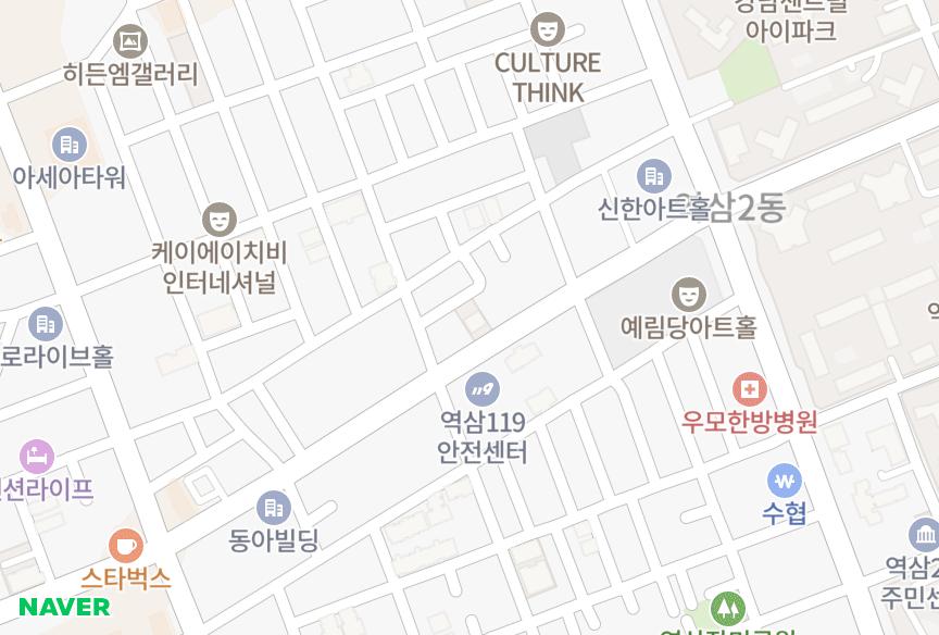 서울특별시 강남구 역삼동 역삼명인갤러리2차 위치·실거래 시세 지도