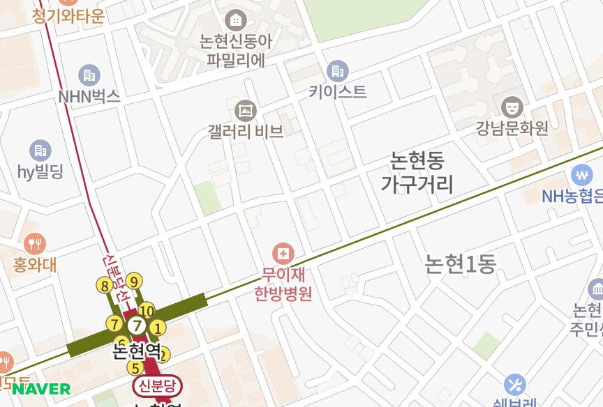 서울특별시 강남구 논현동 스위트케슬레지던스 위치·실거래 시세 지도