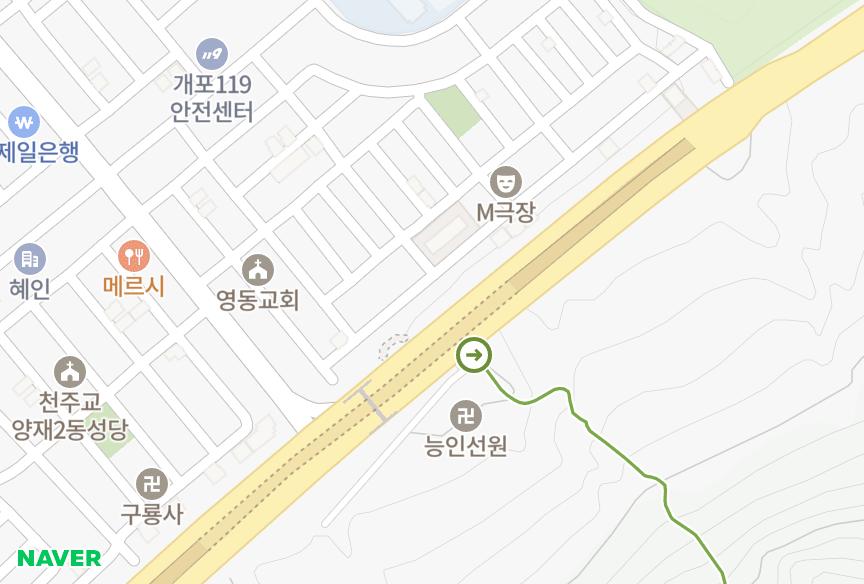 서울특별시 강남구 개포동 아람손프라자 위치·실거래 시세 지도