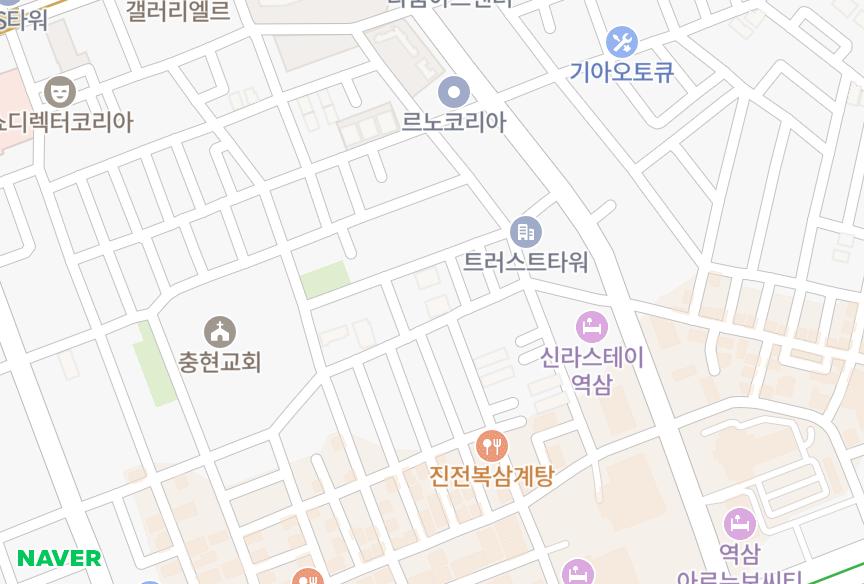 서울특별시 강남구 역삼동 역삼동프라임 위치·실거래 시세 지도