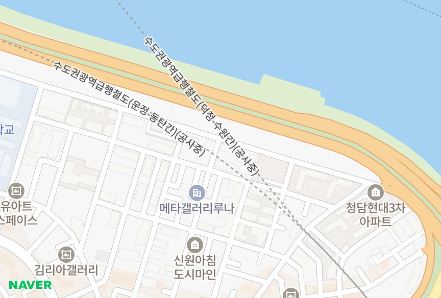 서울특별시 강남구 청담동 현대한강 위치·실거래 시세 지도