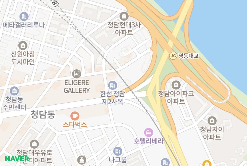 서울특별시 강남구 청담동 청담상지리츠빌카일룸3차 위치·실거래 시세 지도
