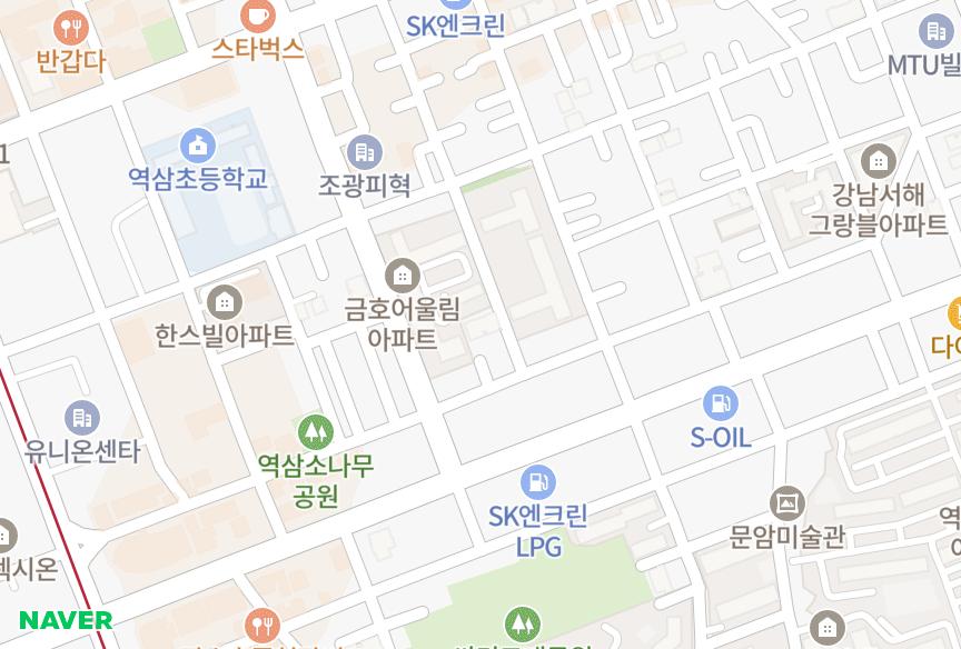 서울특별시 강남구 역삼동 역삼르비앙1차 위치·실거래 시세 지도