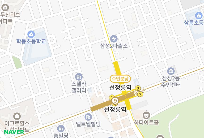 서울특별시 강남구 논현동 그랑디오스 위치·실거래 시세 지도