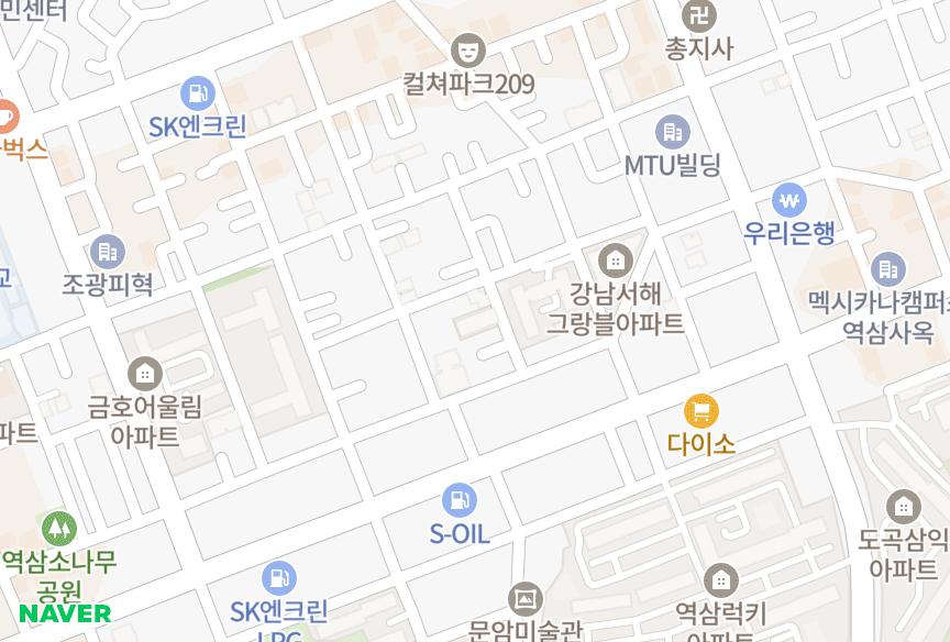 서울특별시 강남구 역삼동 노블카운티 위치·실거래 시세 지도