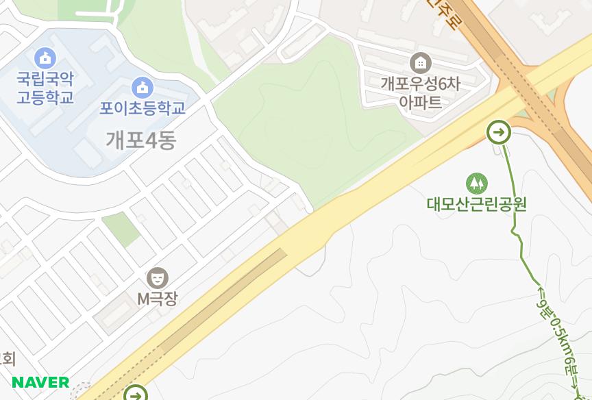 서울특별시 강남구 개포동 포이벨리 위치·실거래 시세 지도