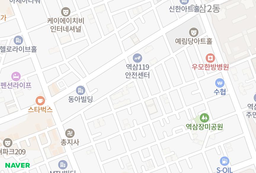 서울특별시 강남구 역삼동 현대하이츠 위치·실거래 시세 지도