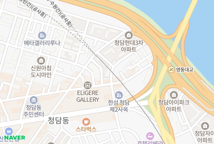 서울특별시 강남구 청담동 상지리츠빌5차 위치·실거래 시세 지도