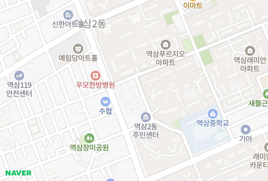서울특별시 강남구 역삼동 역삼상지리츠빌2차 위치·실거래 시세 지도