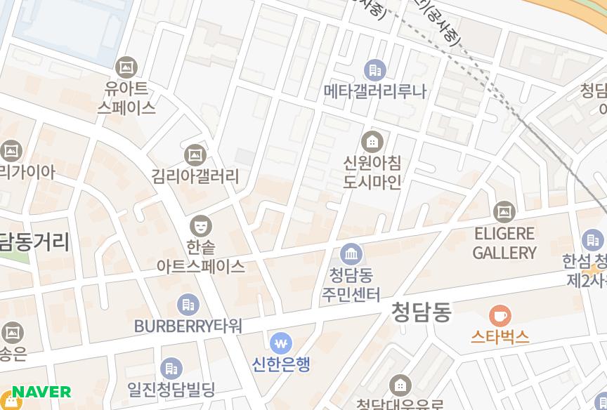 서울특별시 강남구 청담동 청담8차상지리츠빌 위치·실거래 시세 지도