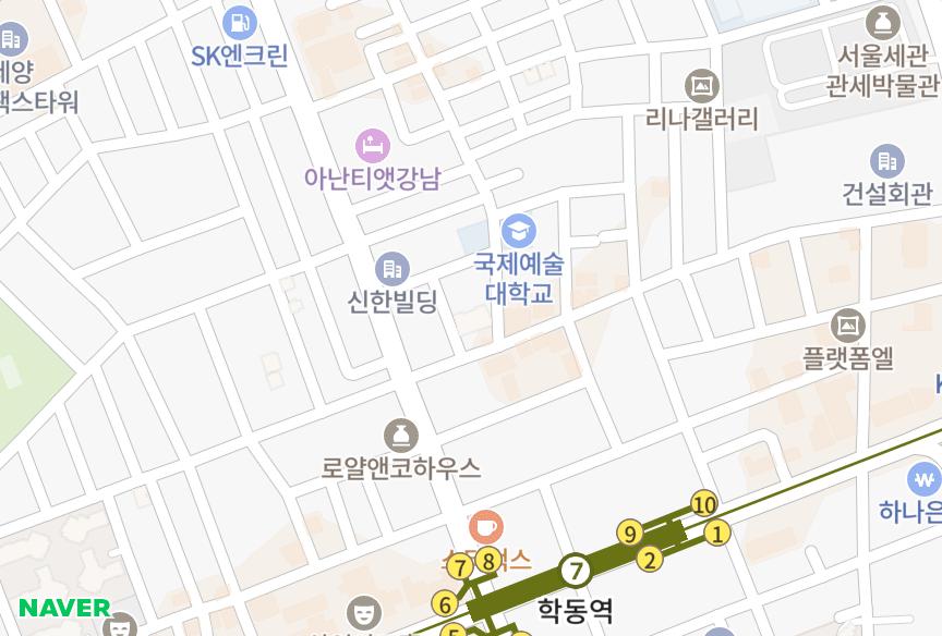 서울특별시 강남구 논현동 프라임 위치·실거래 시세 지도