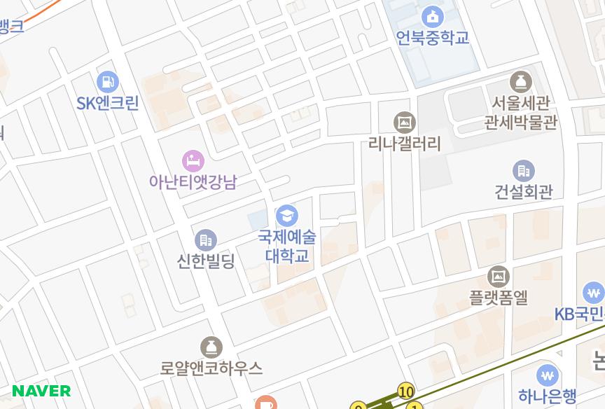 서울특별시 강남구 논현동 한양빌라트 위치·실거래 시세 지도