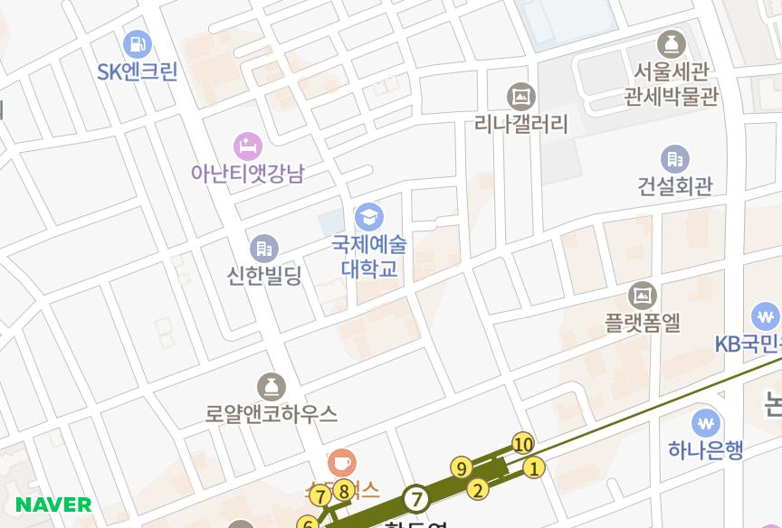 서울특별시 강남구 논현동 삼성빌라트 위치·실거래 시세 지도
