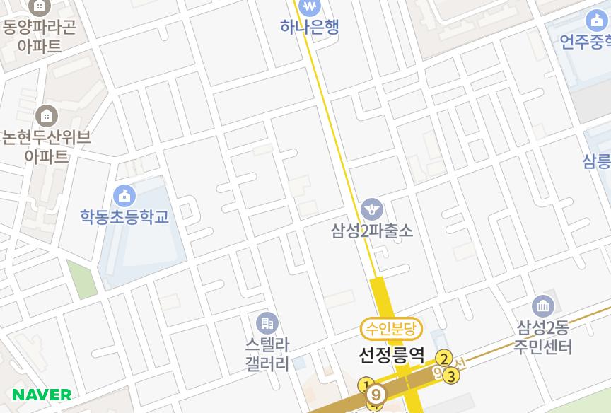 서울특별시 강남구 논현동 마블하우스 위치·실거래 시세 지도