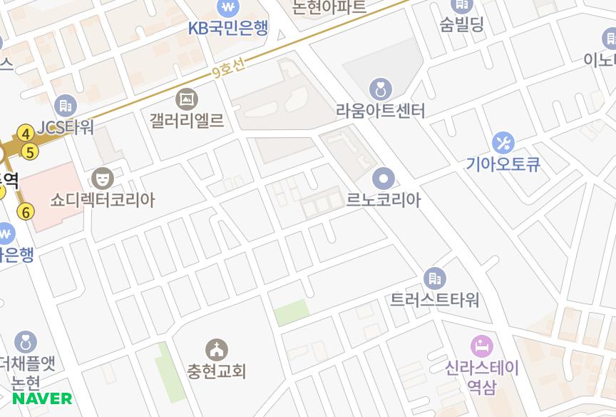 서울특별시 강남구 역삼동 역삼엔스위트1차 위치·실거래 시세 지도