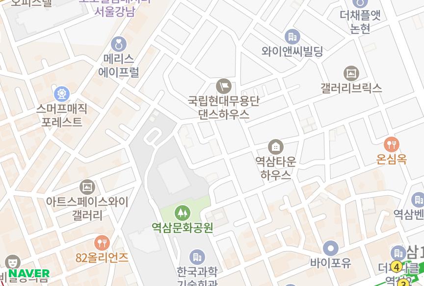 서울특별시 강남구 역삼동 로얄팰리스 위치·실거래 시세 지도