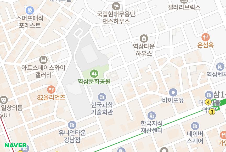서울특별시 강남구 역삼동 프리우스역삼 위치·실거래 시세 지도