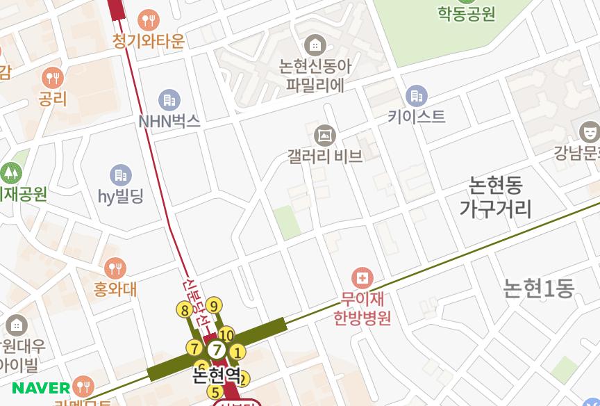 서울특별시 강남구 논현동 벨러스빌 위치·실거래 시세 지도