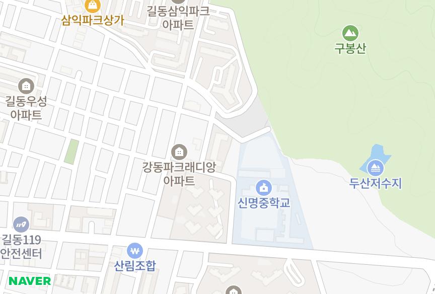 서울특별시 강동구 길동 우림루미아트 위치·실거래 시세 지도