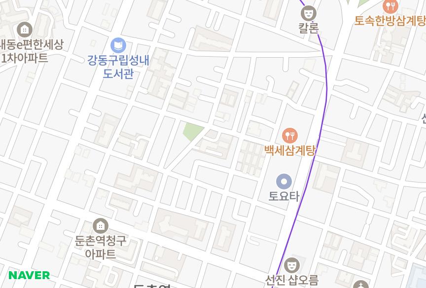 서울특별시 강동구 성내동 경보그레이스힐 위치·실거래 시세 지도