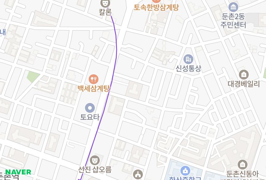 서울특별시 강동구 둔촌동 아인리베 위치·실거래 시세 지도