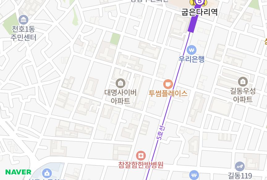 서울특별시 강동구 천호동 천호2차우림루미아트 위치·실거래 시세 지도