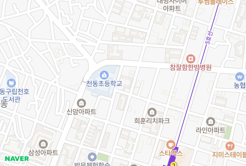 서울특별시 강동구 길동 다성이즈빌아파트(371-9번지) 위치·실거래 시세 지도