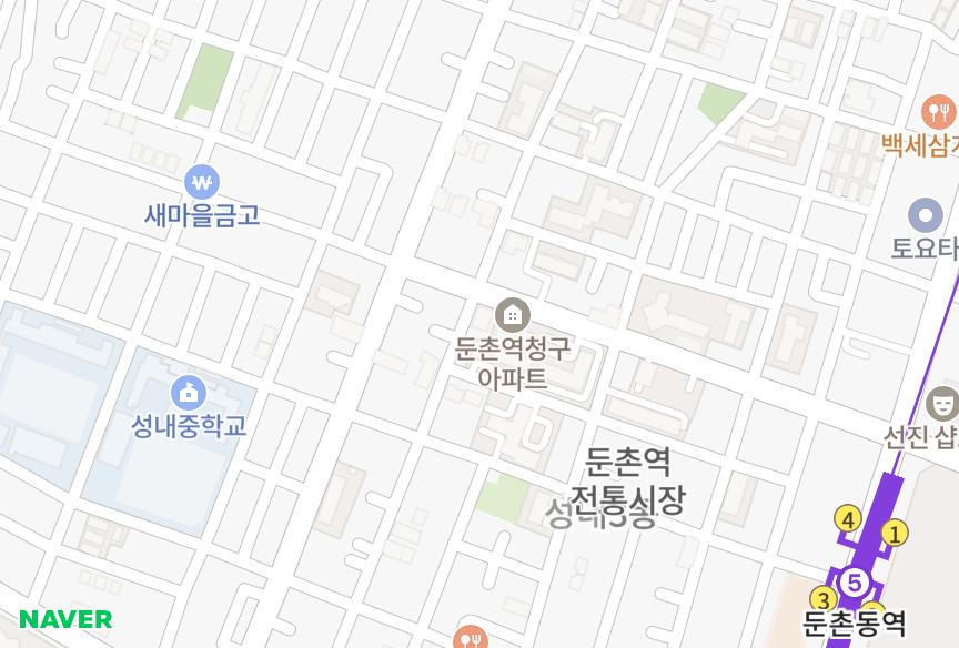 서울특별시 강동구 성내동 집앤사비카 위치·실거래 시세 지도