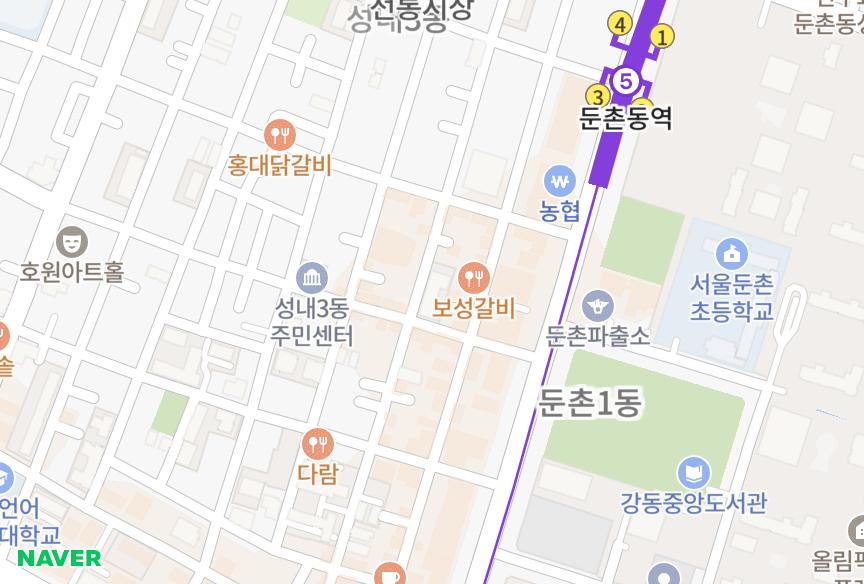 서울특별시 강동구 성내동 메이저 위치·실거래 시세 지도