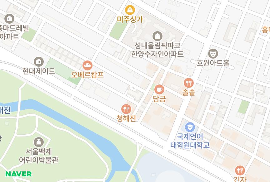 서울특별시 강동구 성내동 새한올림픽 위치·실거래 시세 지도