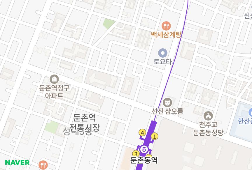 서울특별시 강동구 성내동 신이모닝빌 위치·실거래 시세 지도