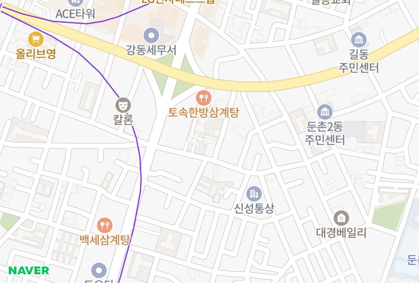 서울특별시 강동구 둔촌동 상상프리 위치·실거래 시세 지도